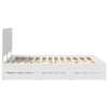 Sängyn runko päätyllä Valkoinen 160 x 200 cm Insinööripuuta