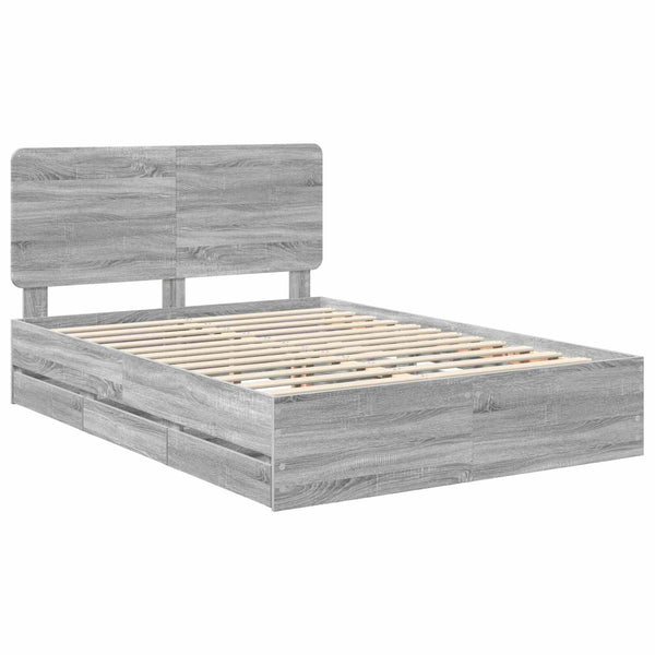Sängyn runko Harmaa Sonoma 5FT King Size Insinööripuuta