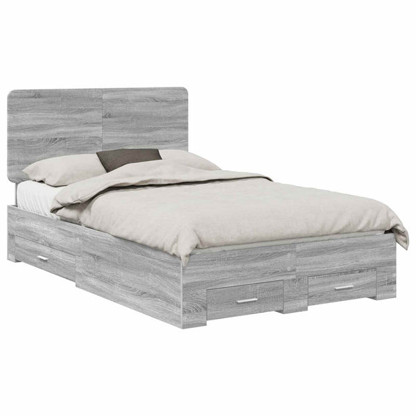 Sängyn runko Harmaa Sonoma 4FT Small Double Tekninen puu
