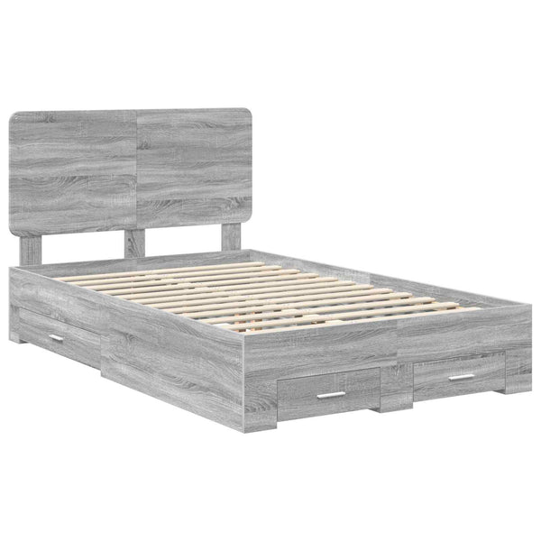 Sängyn runko Harmaa Sonoma 4FT Small Double Tekninen puu
