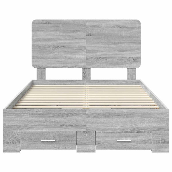 Sängyn runko Harmaa Sonoma 4FT Small Double Tekninen puu