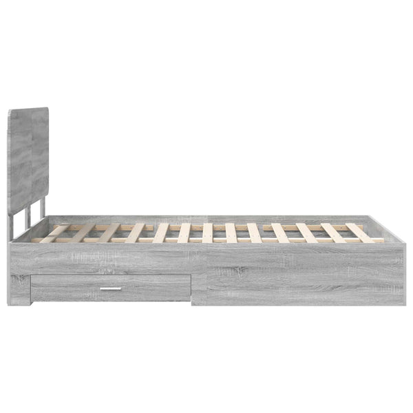Sängyn runko Harmaa Sonoma 4FT Small Double Tekninen puu