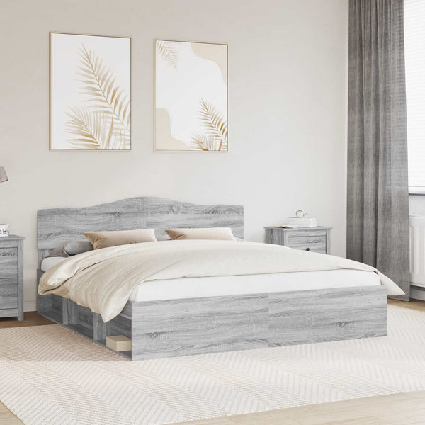 Sängyn runko päätyllä Harmaa Sonoma 6FT Super King Size