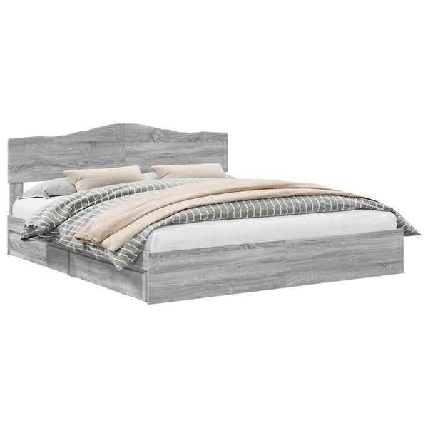 Sängyn runko päätyllä Harmaa Sonoma 6FT Super King Size