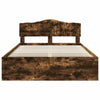 Sängyn runko Savupähkinä 140 x 190 cm Massiivinen mänty