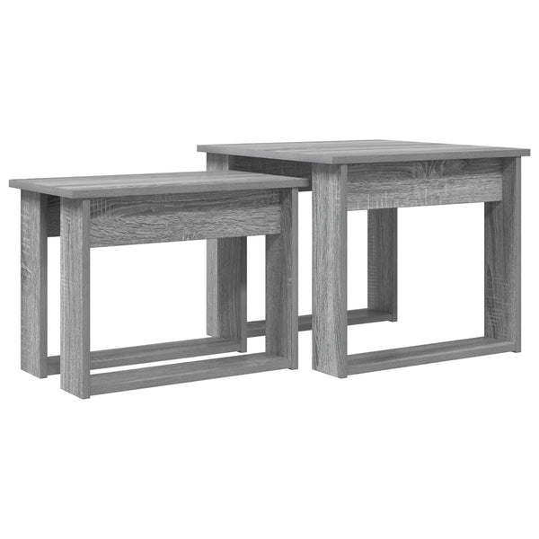 Kahvipöytäsetti 2 kpl Harmaa Sonoma 50 x 52 x 42 cm