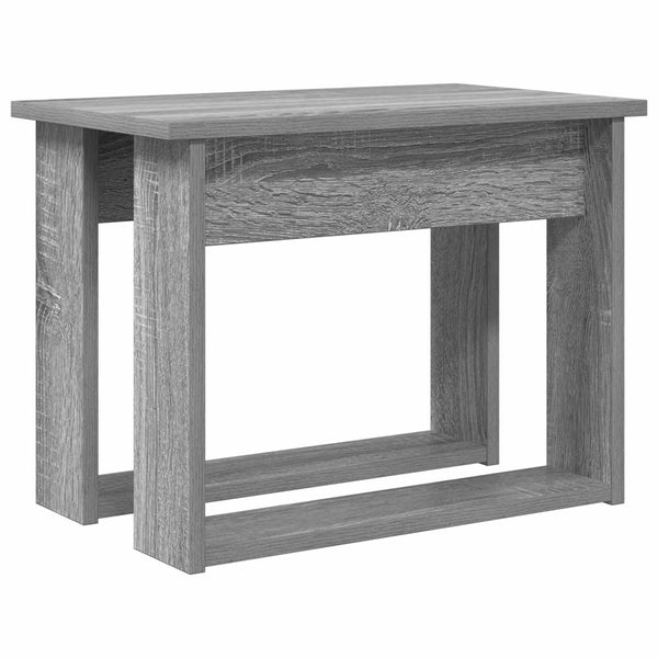 Kahvipöytäsetti 2 kpl Harmaa Sonoma 50 x 52 x 42 cm