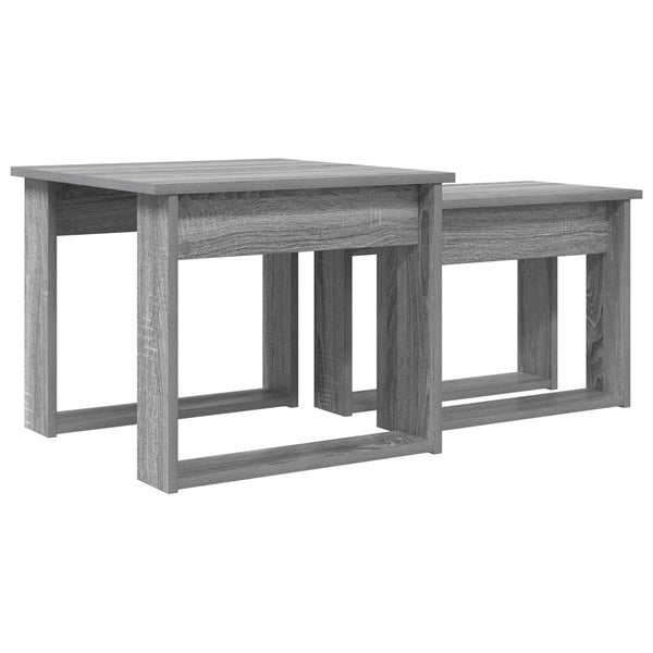 Kahvipöytäsetti 2 kpl Harmaa Sonoma 50 x 52 x 42 cm