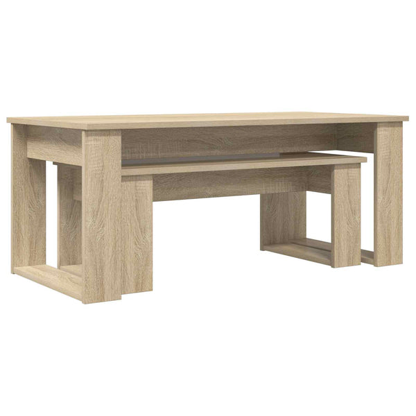 Kahvipöytäsetti 2 kpl Sonoman tammi 100 x 50 x 42 cm
