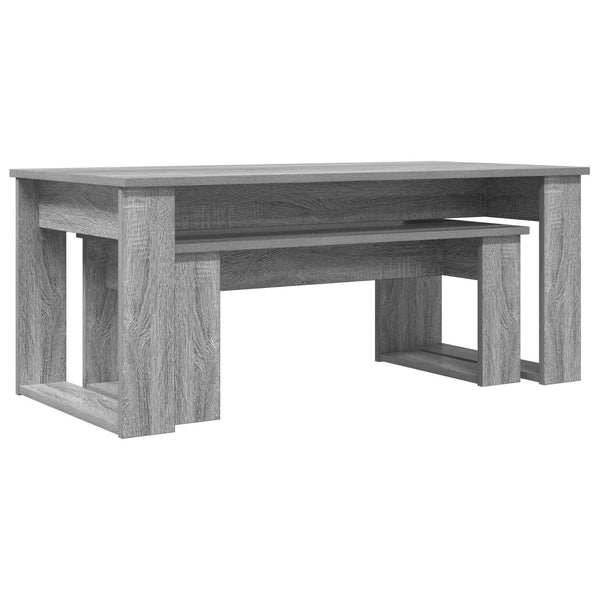 Kahvipöytäsetti 2 kpl Harmaa Sonoma 100 x 50 x 42 cm