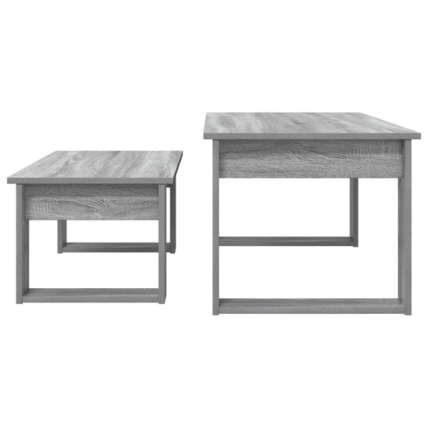 Kahvipöytäsetti 2 kpl Harmaa Sonoma 100 x 50 x 42 cm