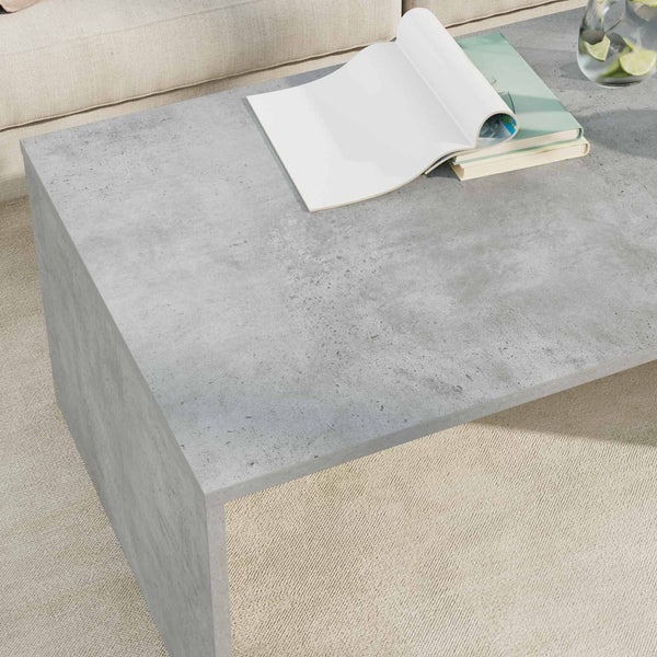 Sohvapöytä Betoni Harmaa 95 x 50 x 34 cm Tekninen puu