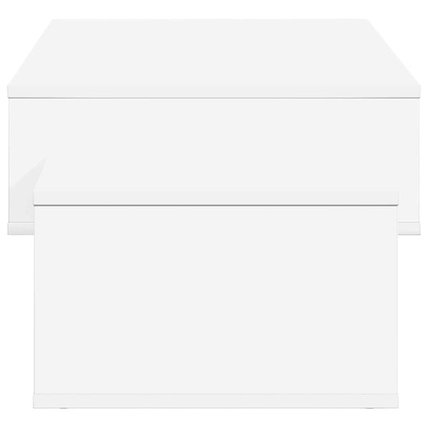 Sohvapöytä Valkoinen 105 x 50 x 32,5 cm Tekninen puu