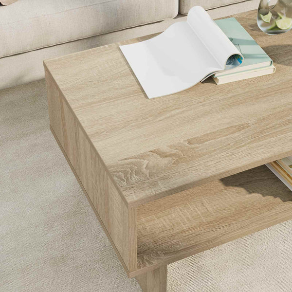 Sohvapöytä Sonoman tammi 80 x 46 x 35 cm Tekninen puu