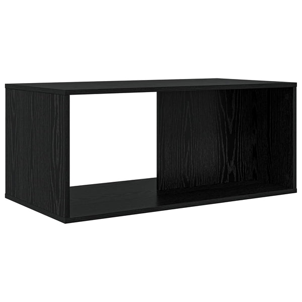 Kahvipöytäsetti 2 kpl Musta tammi. 90 x 48 x 40 cm Tekninen puu