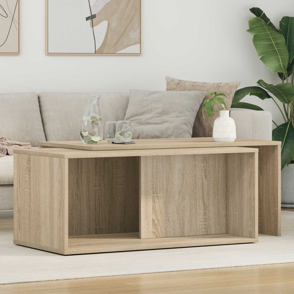 Kahvipöytäsetti 2 kpl Sonoman tammi 90 x 48 x 40 cm