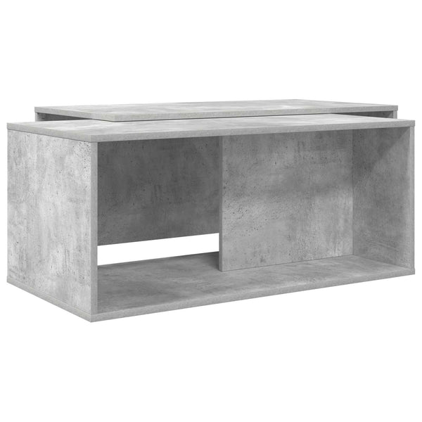 Kahvipöytäsetti 2 kpl Betoni Harmaa 90 x 48 x 40 cm