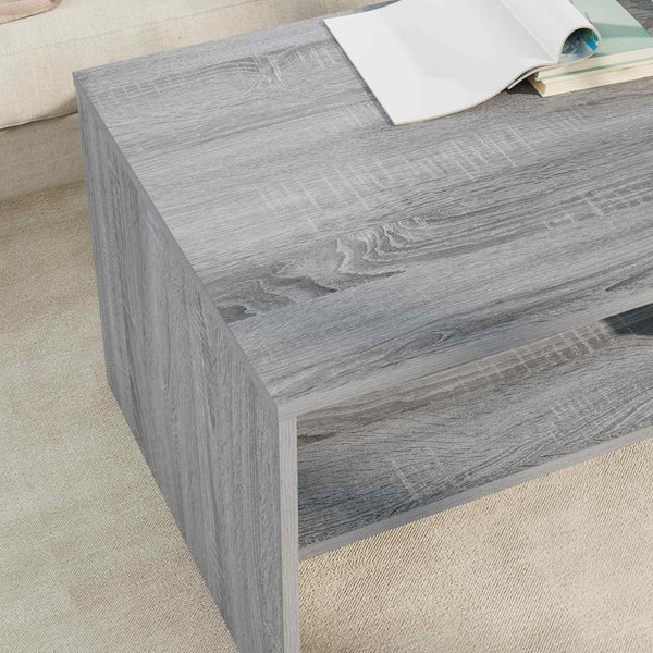 Sohvapöytä Harmaa Sonoma 100 x 50 x 40 cm Tekninen puu