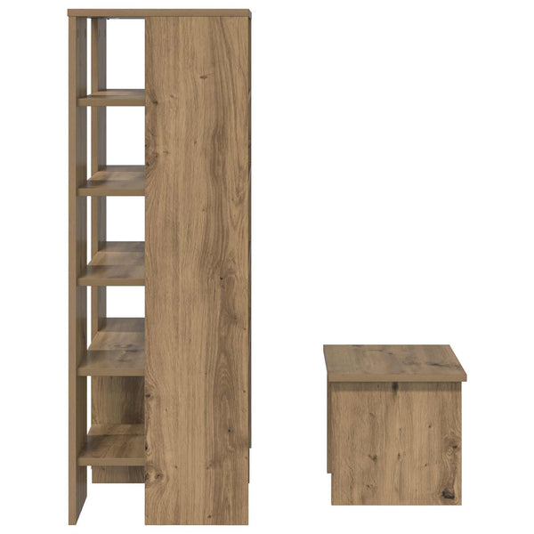 Kenkäkaappi 2 kpl 62 x 35 x 100 cm Tekninen puu Artisaanitammi