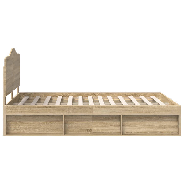 Sängyn runko Sonoman tammi 5FT King Size Massiivinen mänty