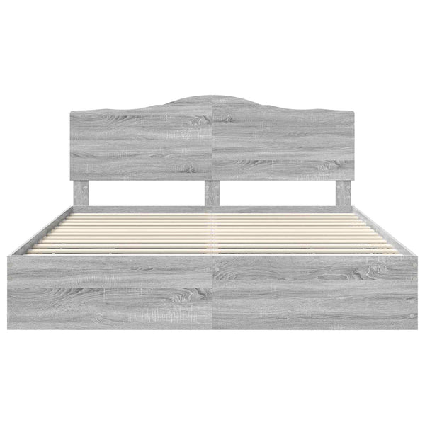 Sängyn runko Harmaa sonoma 6FT Super King Size Insinööripuuta