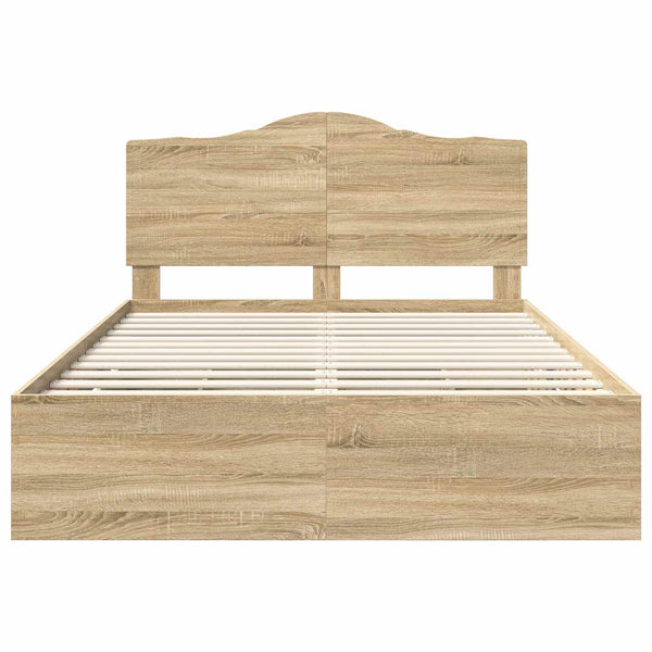 Sängyn runko päätyllä Sonoma-tammi 5FT King Size Insinööripuuta