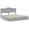 Säilytyssänky Harmaa Sonoma 6FT Super King Size Tekninen puu