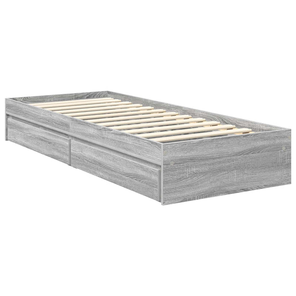 Säilytyssänky Harmaa Sonoma 2FT6 Small Single Tekninen puu