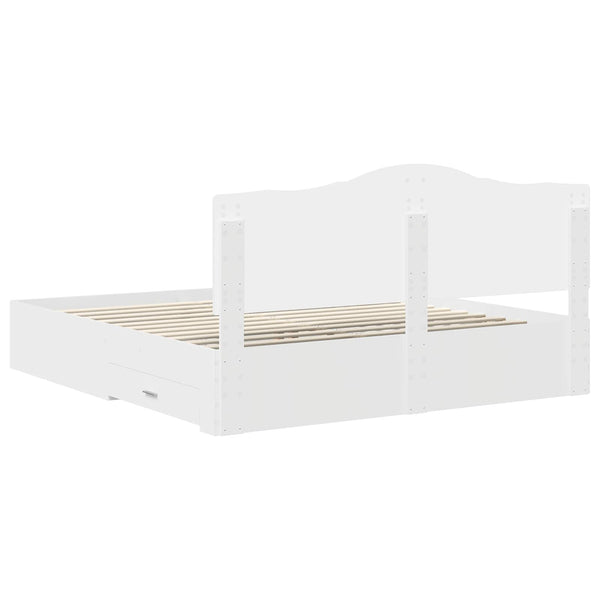 Sängyn runko Valkoinen 6FT Super King Size Tekninen puu