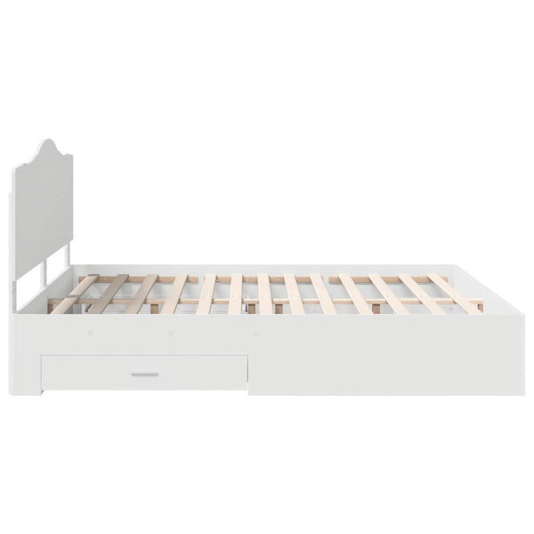 Sängyn runko Valkoinen 6FT Super King Size Tekninen puu