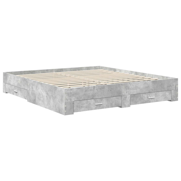 Sängyn runko Betoni Harmaa 6FT Super King Size Tekninen puu
