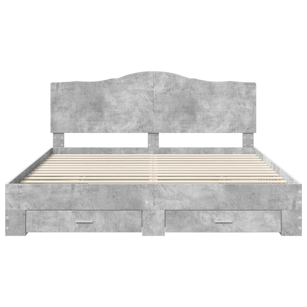 Sängyn runko Betoni Harmaa 6FT Super King Size Tekninen puu