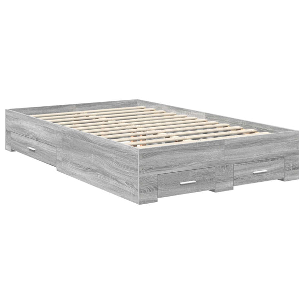 Sängyn runko päätyllä Harmaa Sonoma 4FT6 Double Tekninen puu