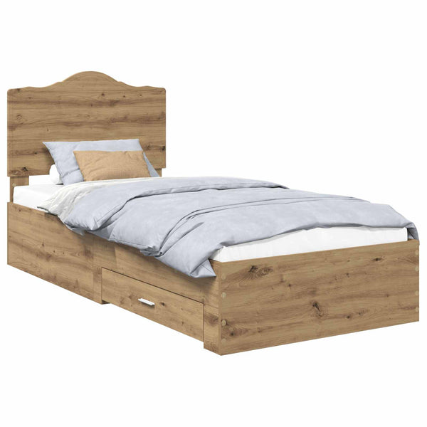 3FT Single sängyn runko Artisan tammi tekninen puu päätyllä