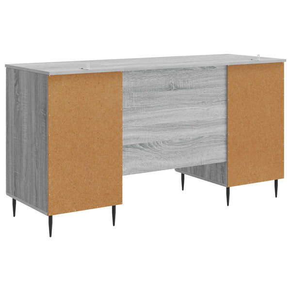 Pöytä Harmaa sonoma 142,5 x 50 x 75 cm Tekninen puu