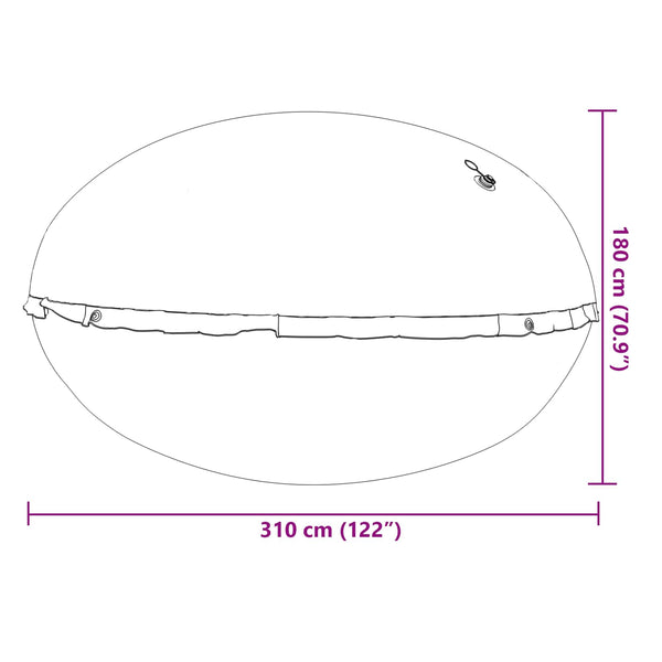 Talvipoolityyny Sininen Ø 310 x 180 cm Polyvinyylikloridi