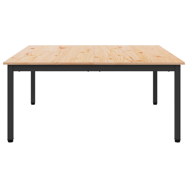 Sohvapöytä Luonnollinen 100 x 100 x 45 cm Massiivinen mänty