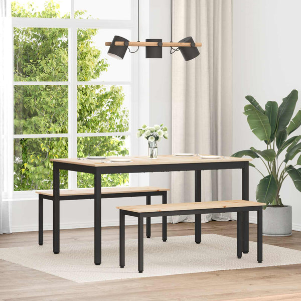 Penkki Luonnollinen 110 x 35 x 45 cm Massiivinen mänty