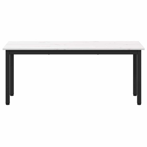 Penkki Valkoinen 110 x 35 x 45 cm Massiivinen mänty