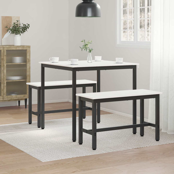 Ruokapöytä Valkoinen 80 x 80 x 75 cm Massiivinen mänty