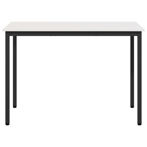 Ruokapöytä Valkoinen 110 x 55 x 75 cm Massiivinen mänty