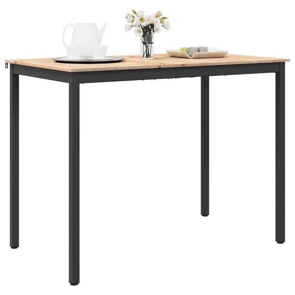 Baaripöytä 140 x 80 x 105 cm Massiivinen mänty Luonnollinen