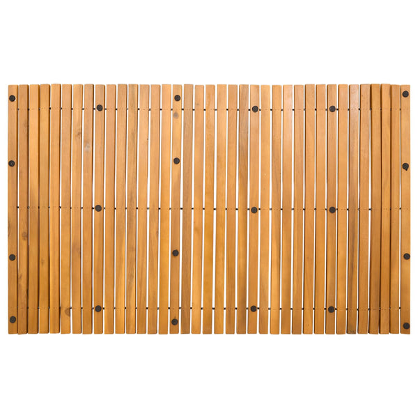 Kylpyhuoneen Matto Luonnollinen 100 x 60 cm Tiheä akasiapuu