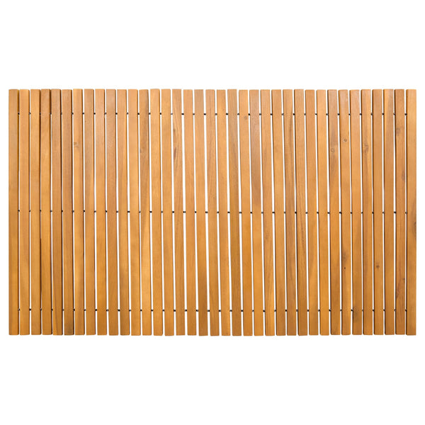 Kylpyhuoneen Matto Luonnollinen 100 x 60 cm Tiheä akasiapuu