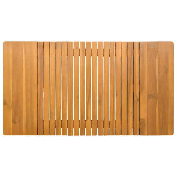 Kylpyhuoneen Matto Luonnollinen 100 x 55 cm Tiheä akasiapuu