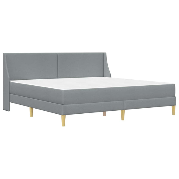 Sängynrunko patjalla Vaaleanharmaa 6FT Super King Size kangas