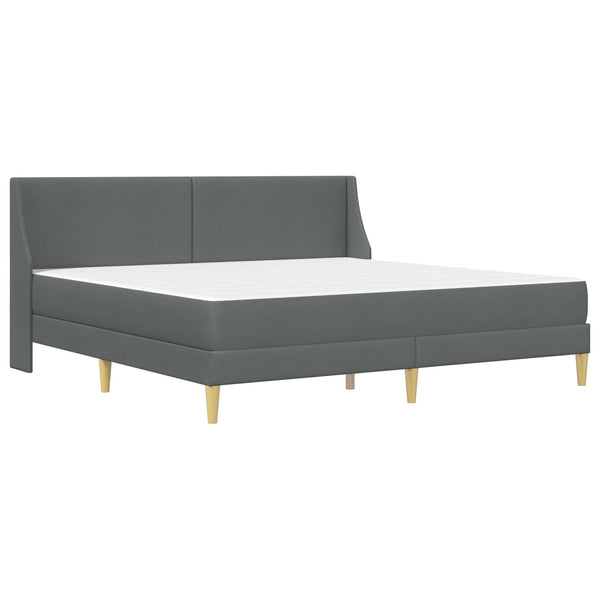 Sängynrunko patjalla Tumma harmaa 6FT Super King Size kangas