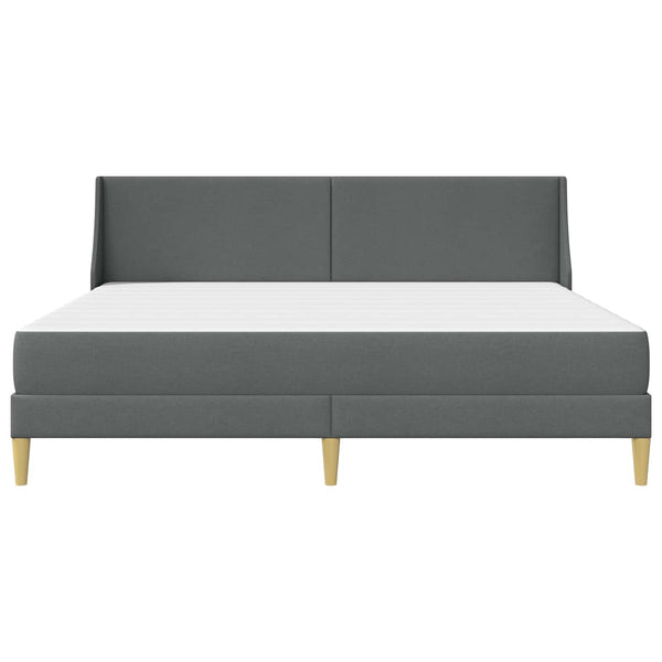 Sängynrunko patjalla Tumma harmaa 6FT Super King Size kangas