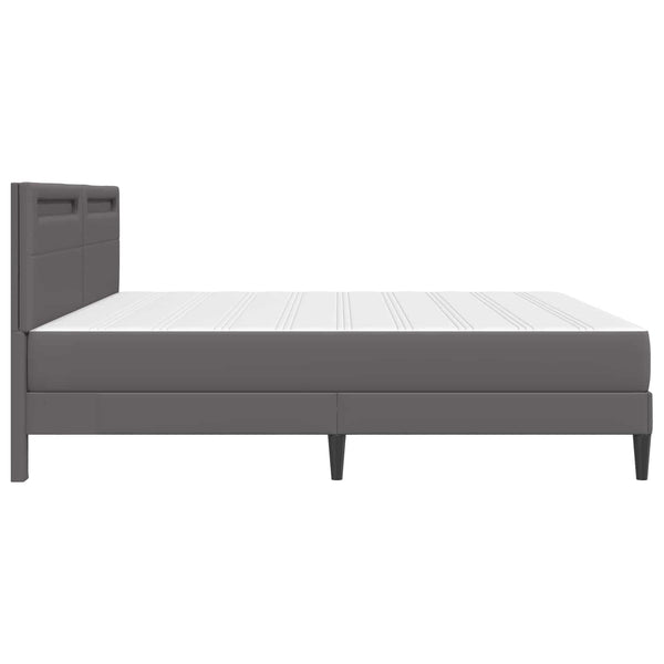 Sängyn runko päätyllä Harmaa 6FT Super King Size Keinonahka