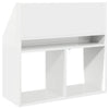 Lasten kirjahylly Korkean kiillon valkoinen 72,5 x 29,5 x 69 cm